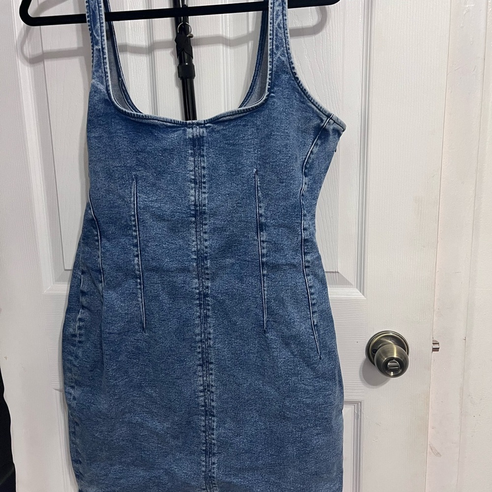 Good American Blue Bodycon Mini Dress